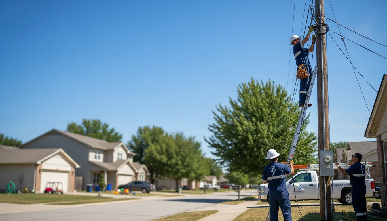 Residential electrician providing installation services in Island, KY